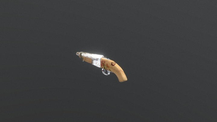 Animated Sawed-Off Shotgun 3D Model