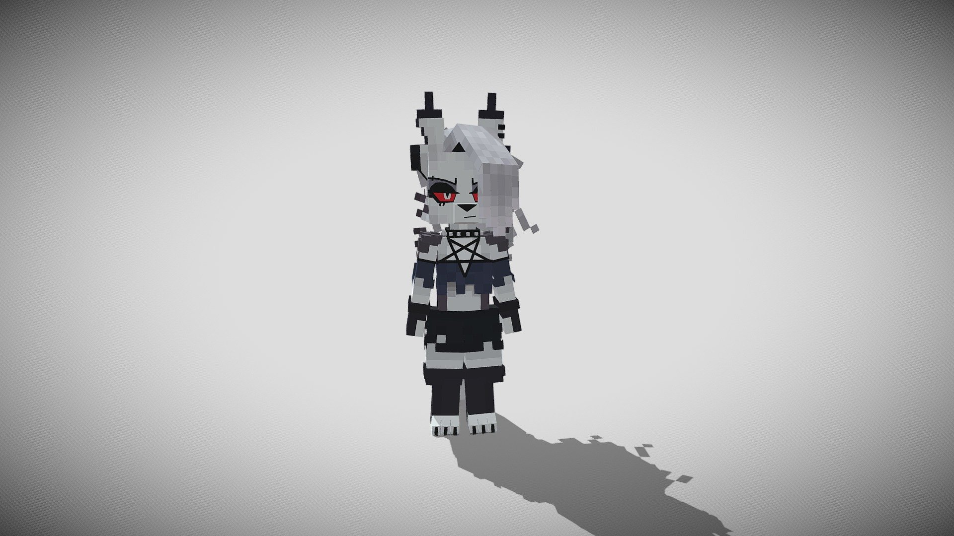 Loona Helluva Boss Minecraft 4dskin 3d Model By 4dskinsforminecraftbe Firfox4dskins