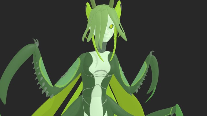 Mantisgirl 3D Model