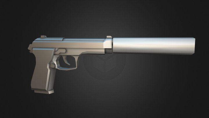 PS2-Style Beretta M9 – Modello 3D gratuito STL