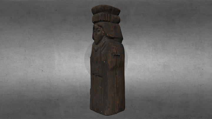 Wooden Figure 2 3D Model