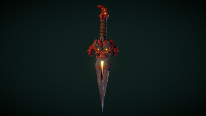 Demon Dagger 3D Model