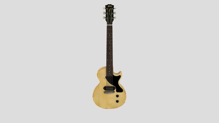 Gibson Les Paul Junior Yellow 3D Model