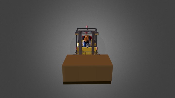 Forklift Rig Anim 15 3D Model