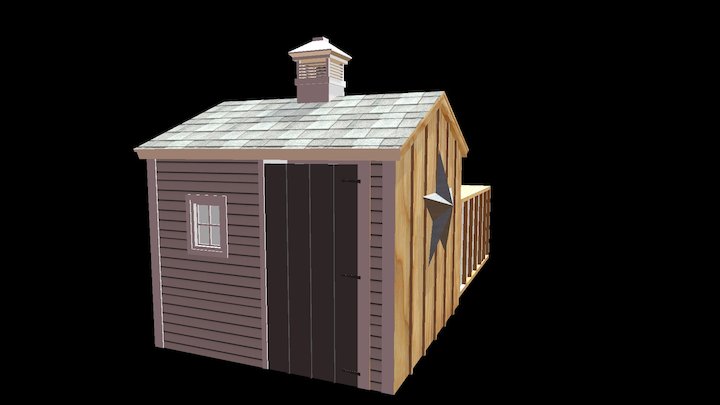 Chicken Coop - Weatherwood 3D Model