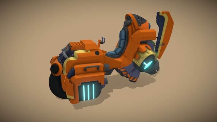 Moto Futurista 3D Model