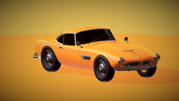 BMW 507 3d car model 3D Model