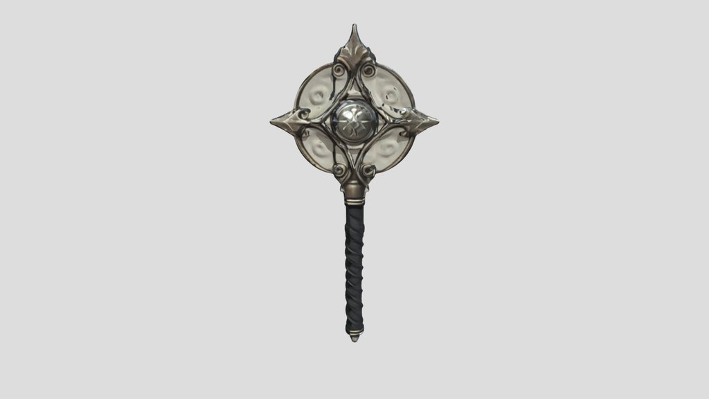 Magic Staff — 3D Model | Game Ready | PBR Textur