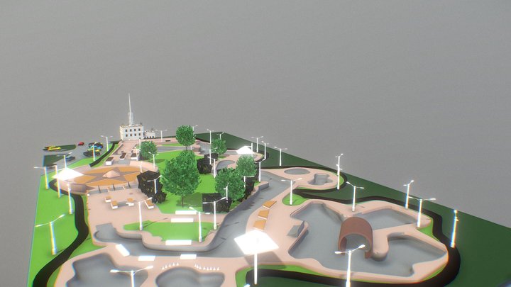 Skateboard Park 3D Model
