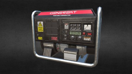 Portable Generator 3D Model