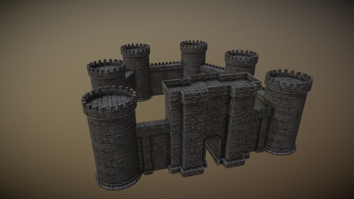Medieval Castle 3D Model