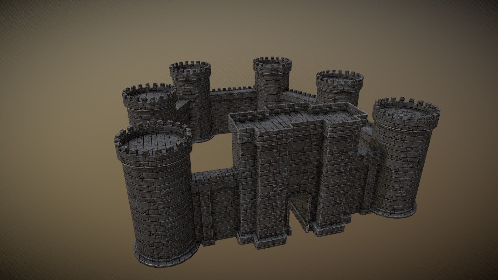 Medieval Castle - Buy Royalty Free 3D model by Victor Shell ...