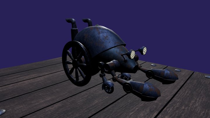 Hermit Crab Bot 3D Model