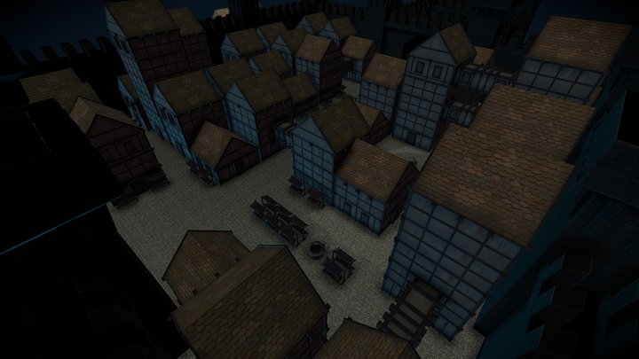Modular Town Kit 3D Model