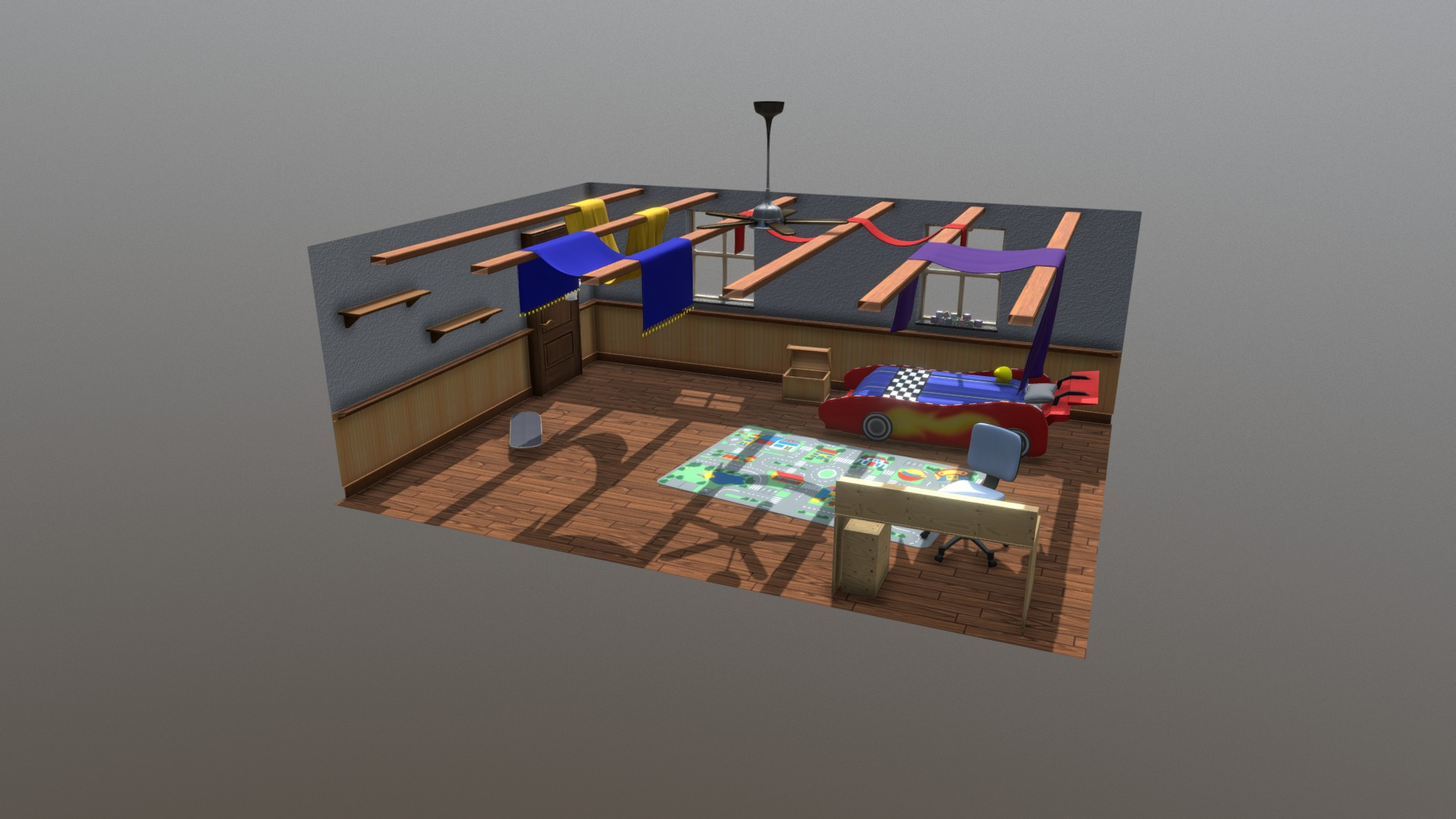 Children's room - 3D model by ArcRift [6ad302a] - Sketchfab