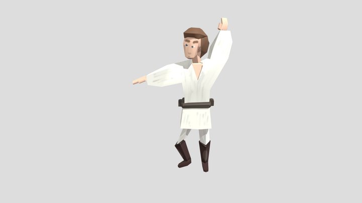 Action pose 3D Model