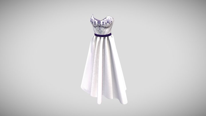 Corset dress1 3D Model