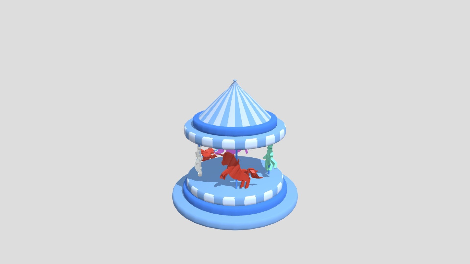 Carrousel - 3D model by sudeycek [6ad4ea0] - Sketchfab