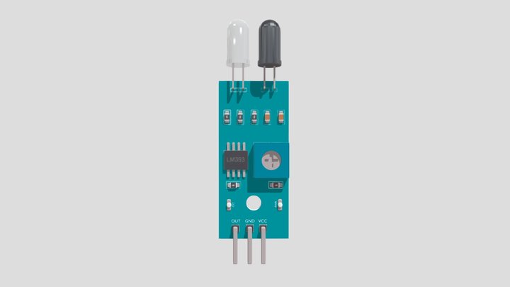 IR Sensor Module for Arduino Projects | 3D Model 3D Model