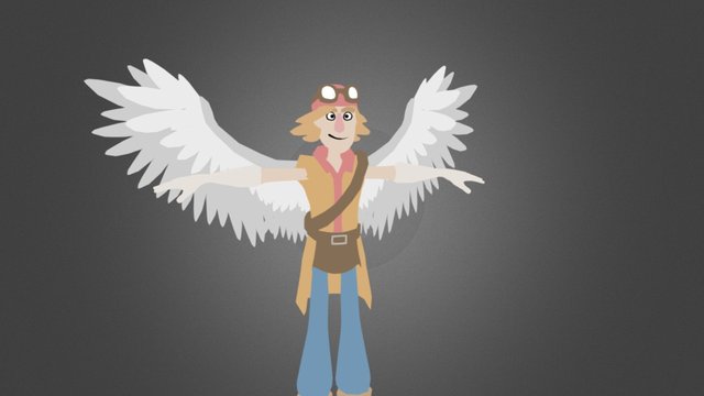 Winged 3D Model