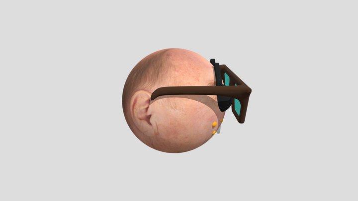 Nerd-face-emoji-realistic 3D Model