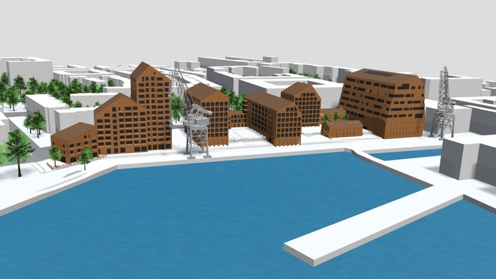Helsingin Telakkaranta 3D Model
