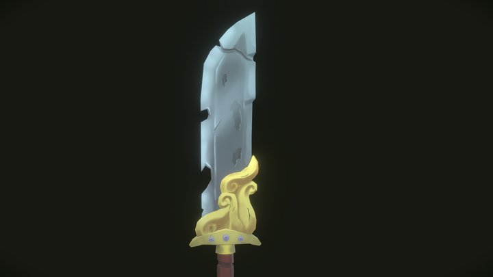 Stylized Great Sea Sword 3D Model
