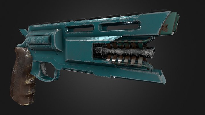 sci-fi revolver 3D Model