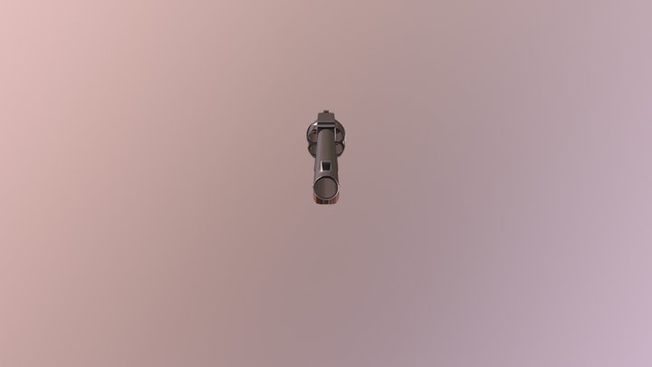 Remington Revolver 1875 3D Model
