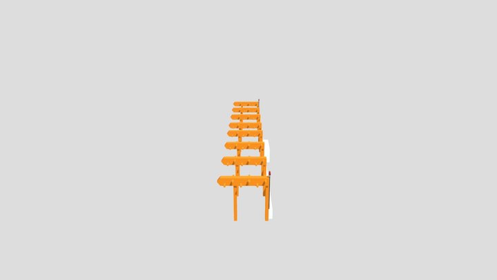 Lowpoly 8-element ILS Localizer for Blender 3D Model