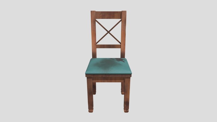 Old Spooky Chair Model 3D Model