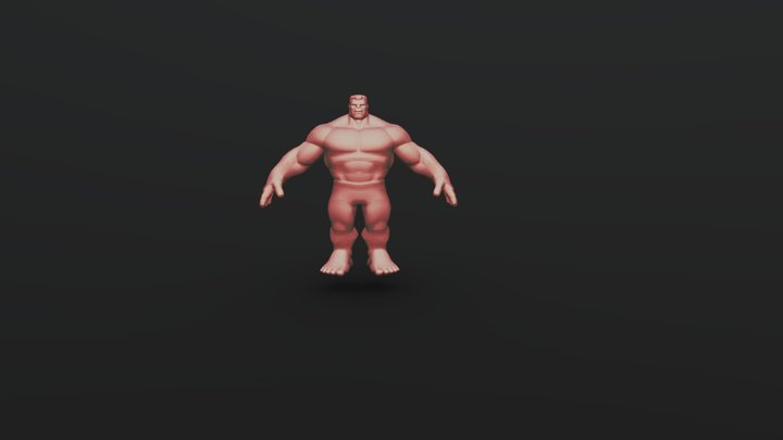 Red hulk from marvel contest of champions 3D Model