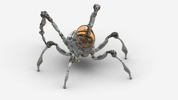 Spider Mecha Concept 3D Model