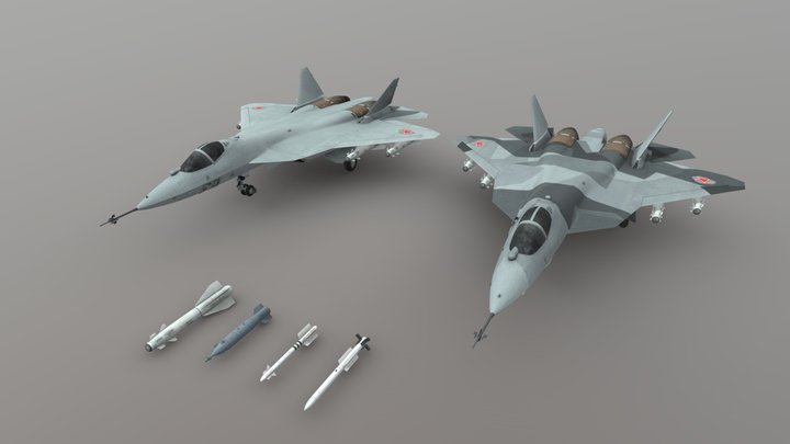 Battlefield 4 - SU 50 – Gratis 3D-model STL
