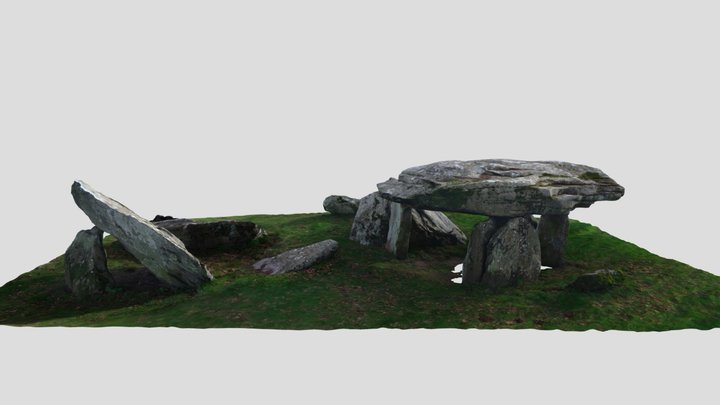 CR4Q+VX Crossac_Dolmen de la Barbière 3D Model