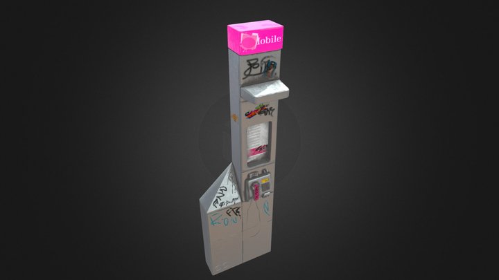 Berlin Payphone 3D Model