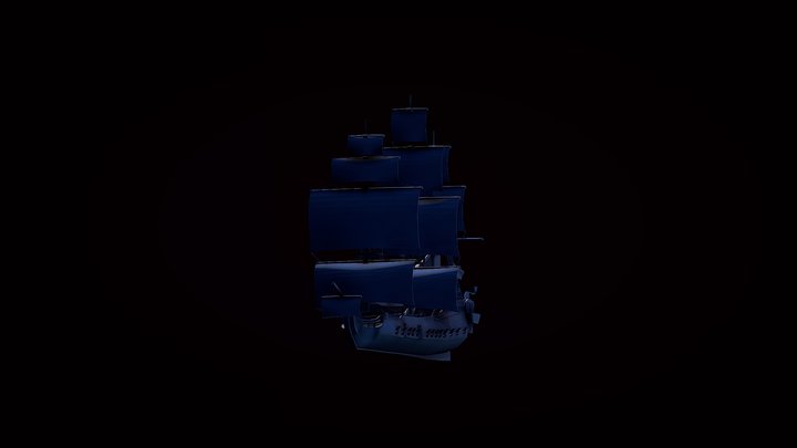 Pirate Frigate 3D Model