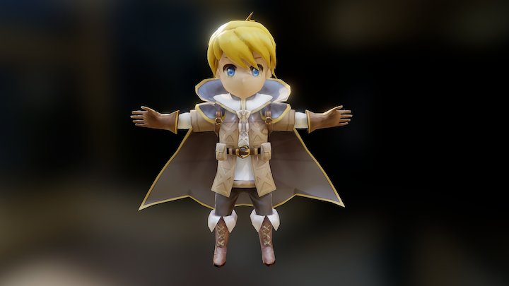 Chibi Character 3D Model