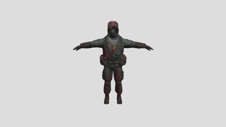 Zombie Character 3D Model