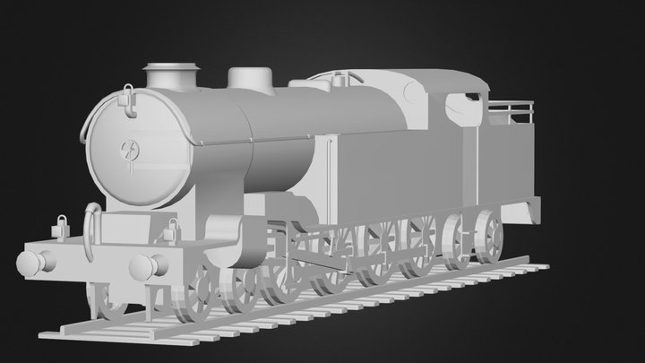4-6-4T Finsbury Tank (Unbuilt Engine) 3D Model