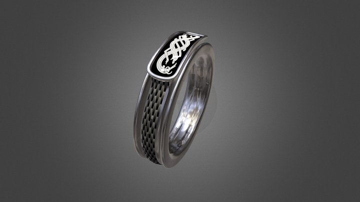 Viking Snake Ring 3D Model