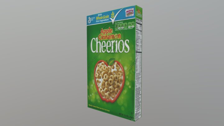 cereal box 3D Model