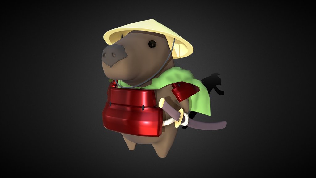 Samurai capybara