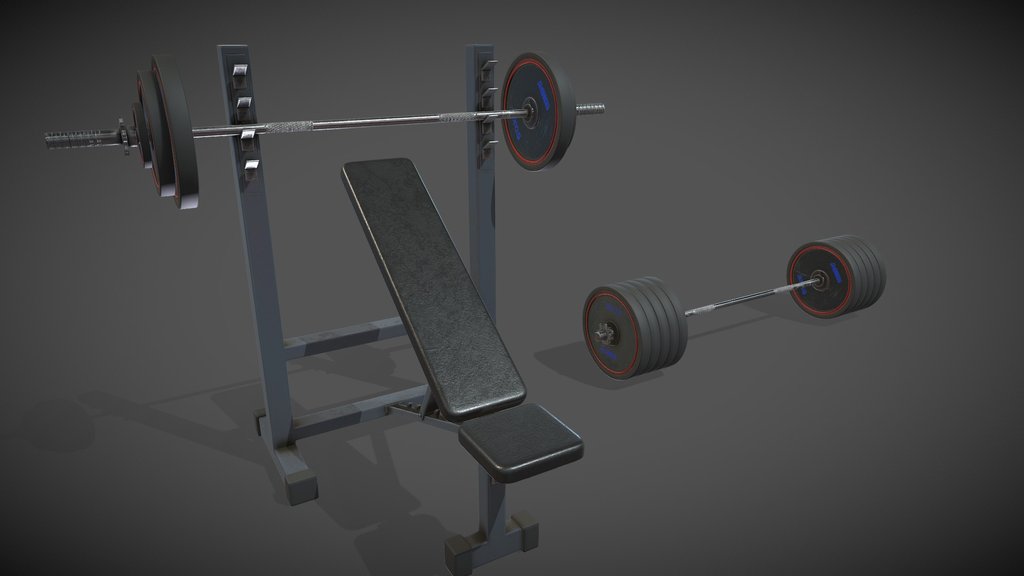 Dumbbell Barbell Bench - 9MB