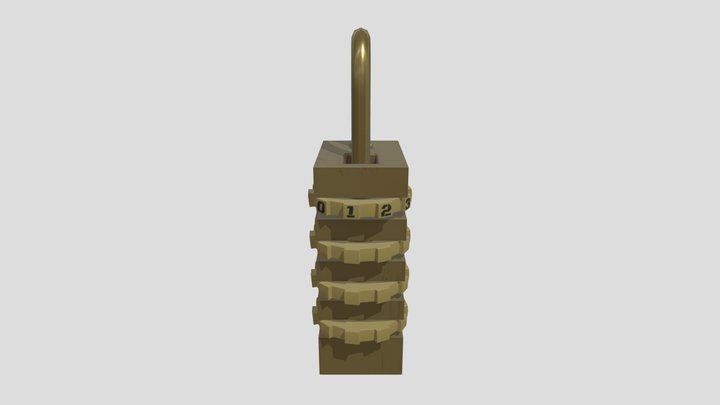 Padlock 3D Model