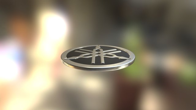 Yamaha logo (fast modeling) 3D Model