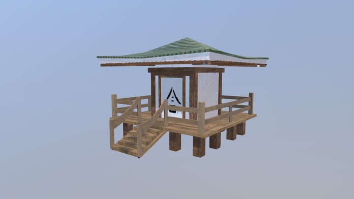 Japanese Temple 3D Model
