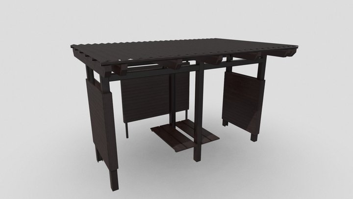 Bus stop 3D Model
