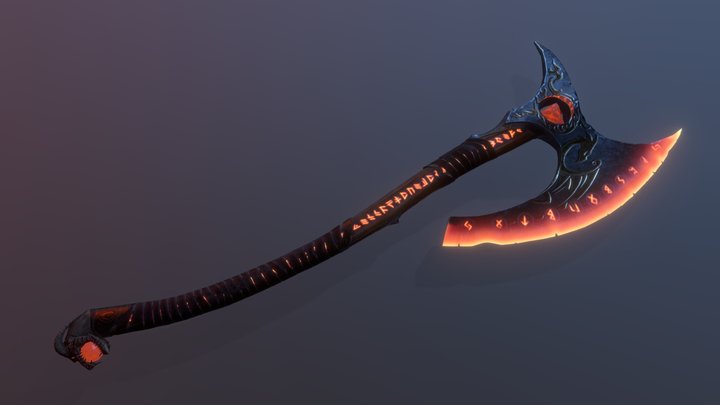 Dragon Axe 3D Model
