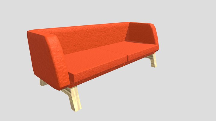 Reception Lobby Couch 3D Model